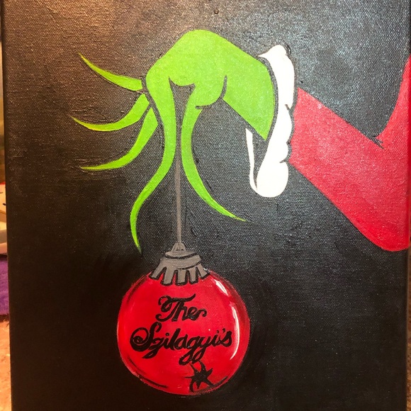 Customizable Grinch Hanging Paintings 11x14 - Picture 5 of 5